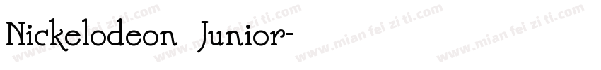 Nickelodeon Junior字体转换